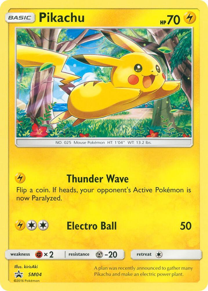 Pokemon Pikachu SM04 SM Black Star Promos