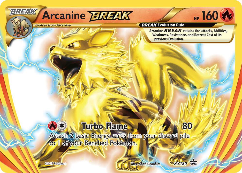 Pokemon Arcanine BREAK XY180 XY Black Star Promos