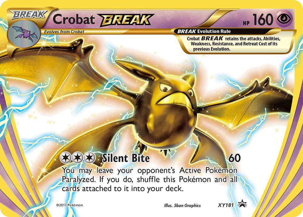 Pokemon Crobat BREAK XY181 XY Black Star Promos