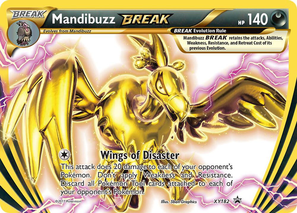 Pokemon Mandibuzz BREAK XY182 XY Black Star Promos