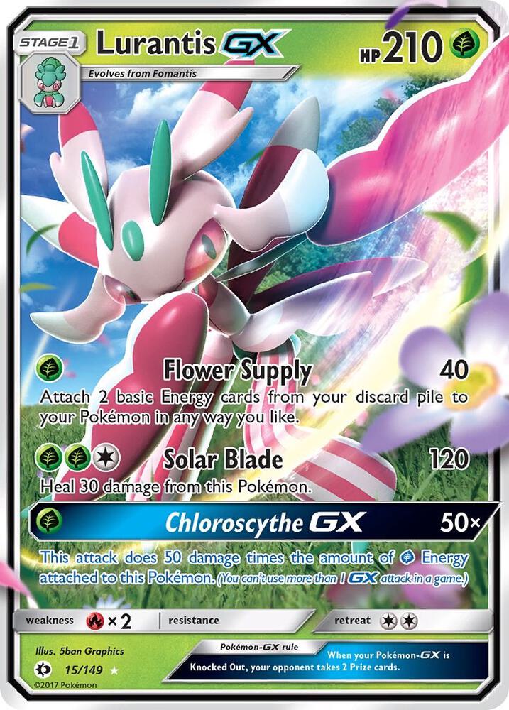 Pokemon Lurantis GX 15/149 Sun & Moon