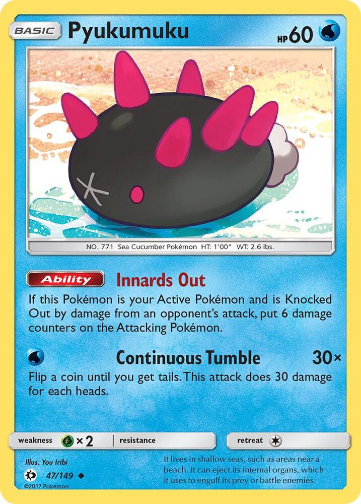 Pokemon Pyukumuku 47/149 Sun & Moon