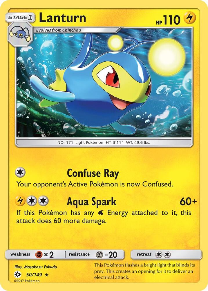 Pokemon Lanturn 50/149 Sun & Moon