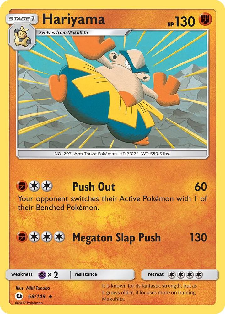 Pokemon Hariyama 68/149 Sun & Moon