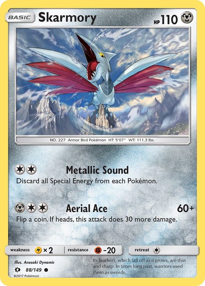Pokemon Skarmory 88/149 Sun & Moon