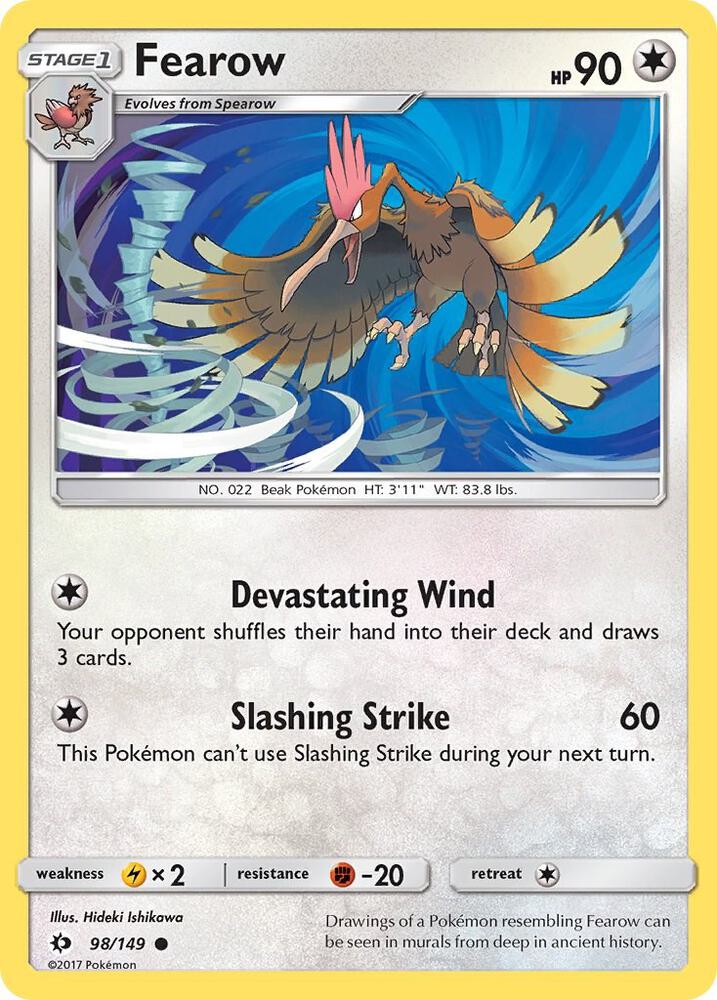 Pokemon Fearow 98/149 Sun & Moon