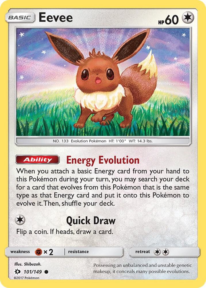 Pokemon Eevee 101/149 Sun & Moon