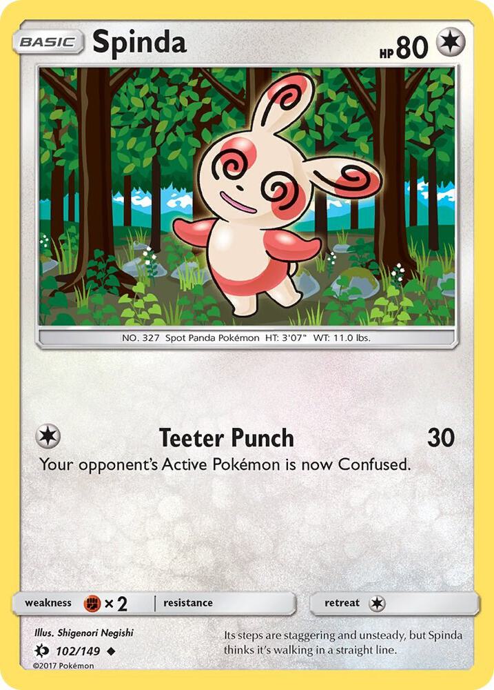 Pokemon Spinda 102/149 Sun & Moon