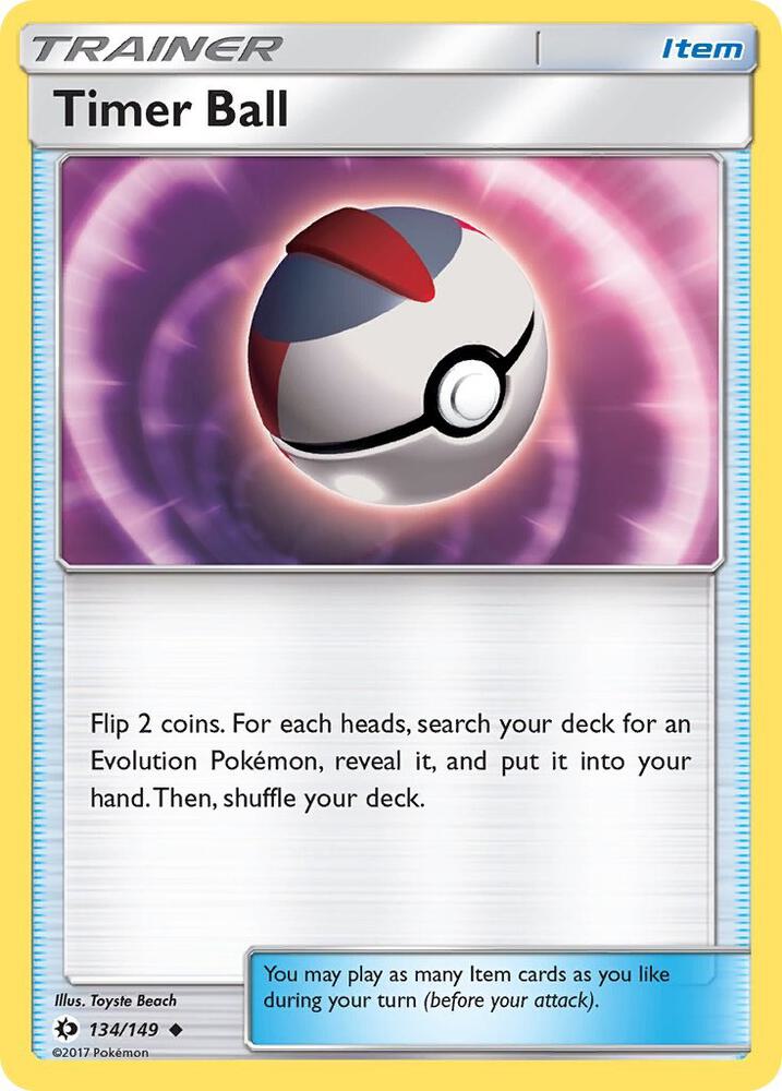 Pokemon Timer Ball 134/149 Sun & Moon