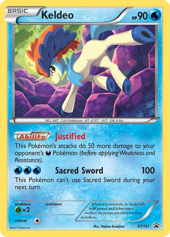 Pokemon Keldeo XY191 XY Black Star Promos