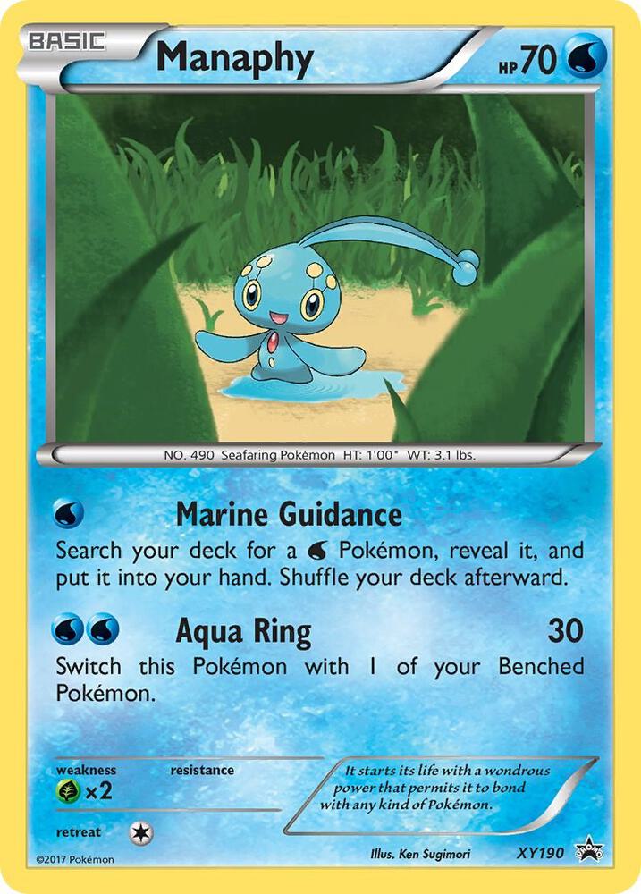 Pokemon Manaphy XY190 XY Black Star Promos