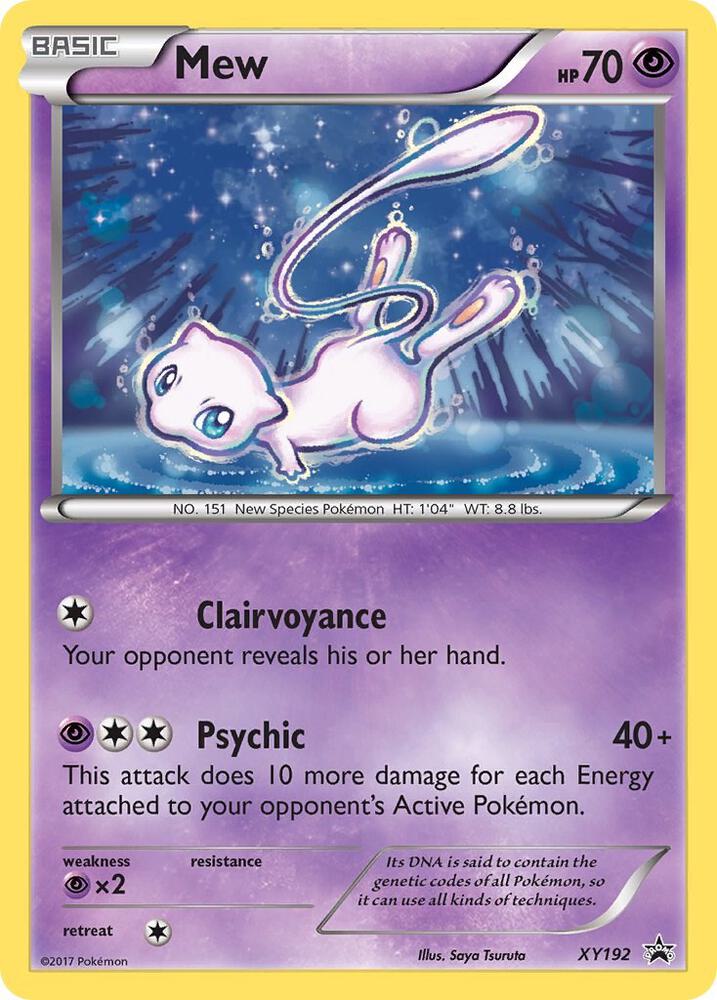 Pokemon Mew XY192 XY Black Star Promos