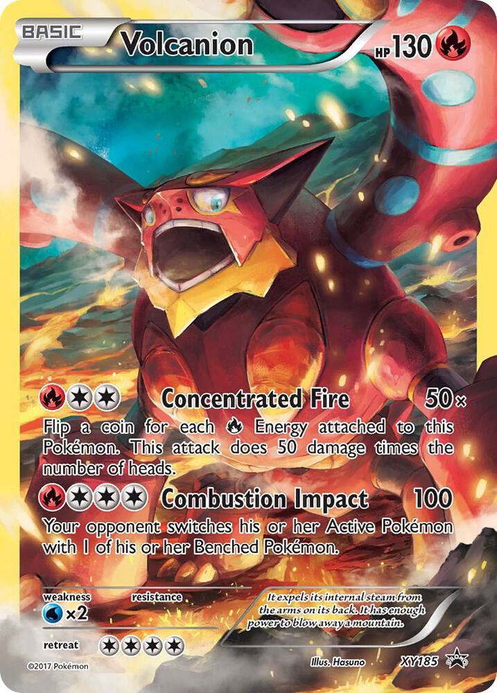 Pokemon Volcanion XY185 XY Black Star Promos