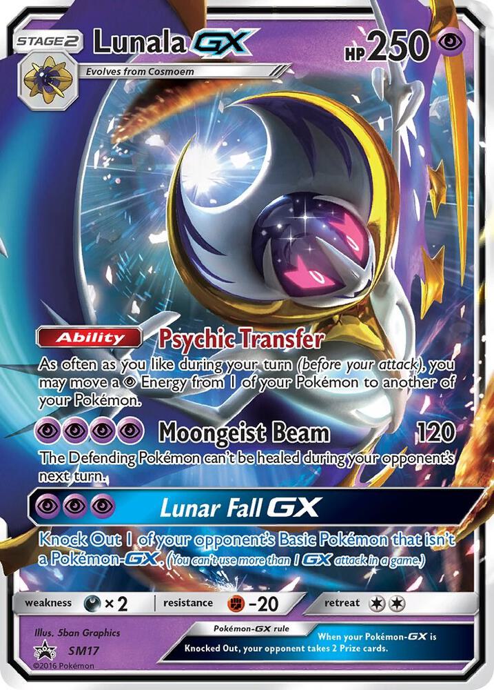 Pokemon Lunala GX SM17 SM Black Star Promos