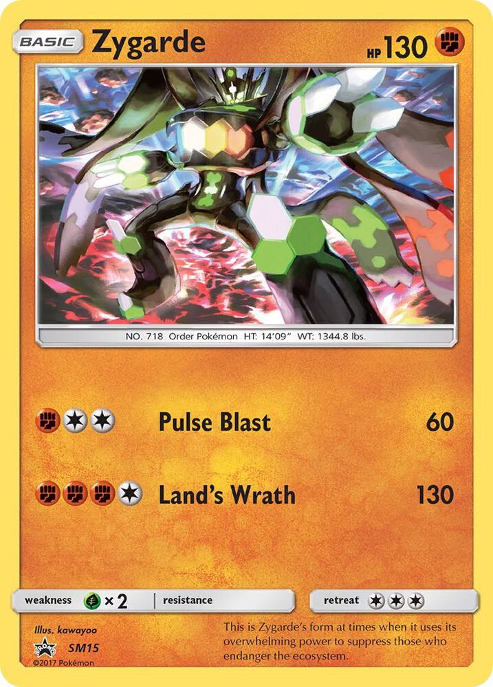 Pokemon Zygarde SM15 SM Black Star Promos