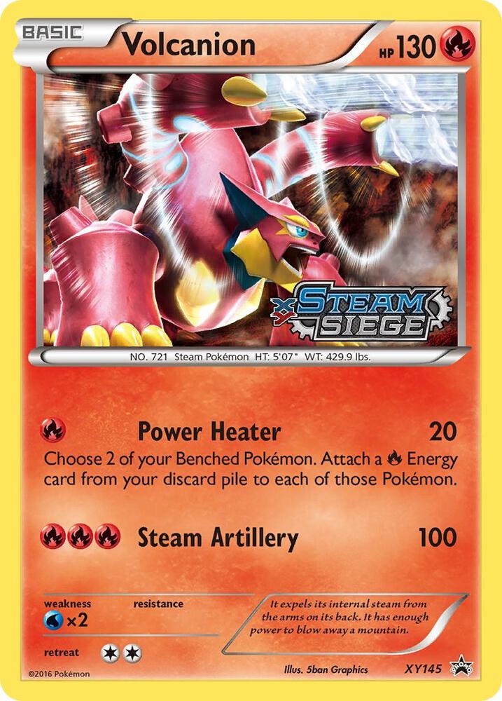 Pokemon Volcanion XY145 XY Black Star Promos