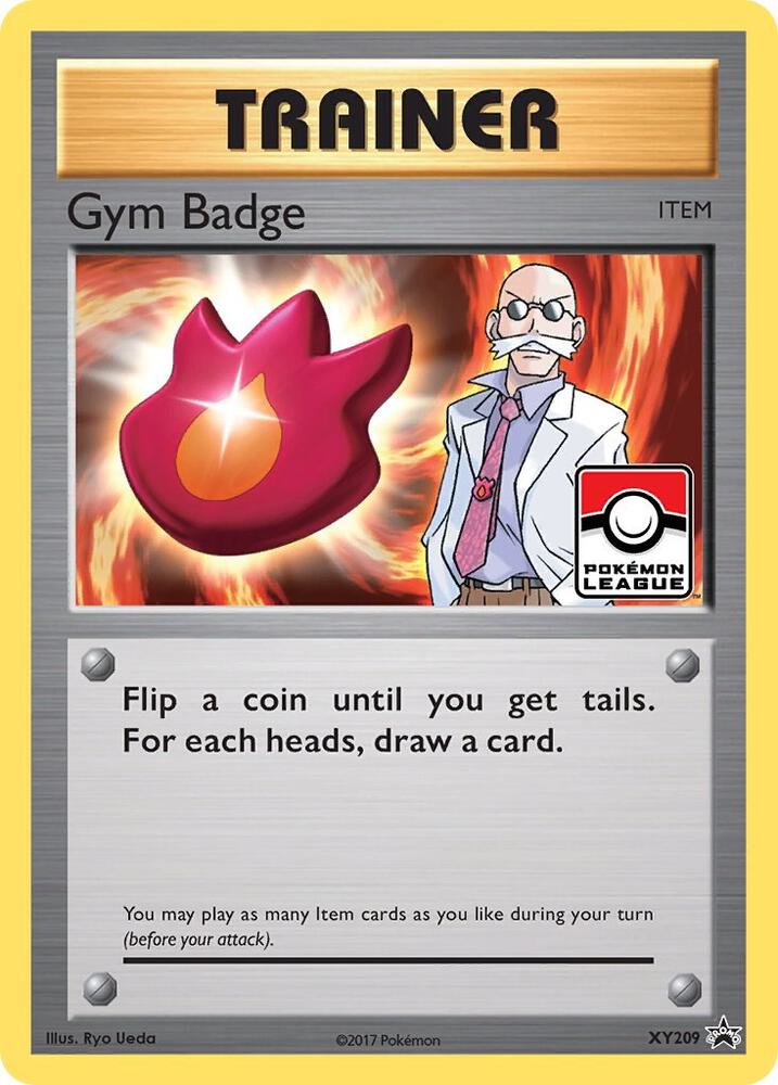 Pokemon Gym Badge XY209 XY Black Star Promos