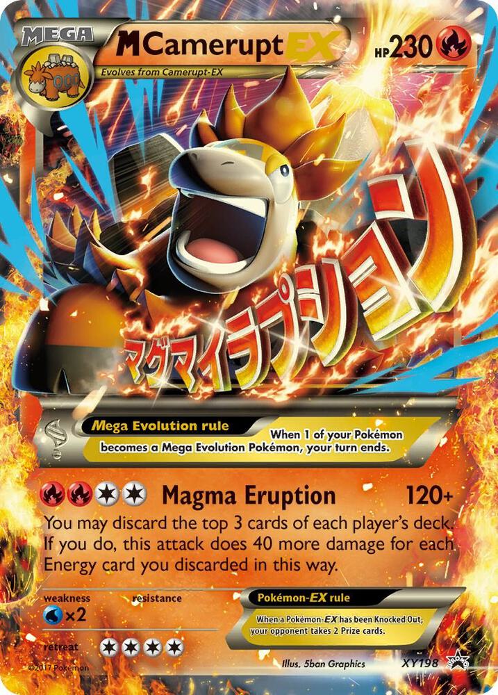 Pokemon M Camerupt EX XY198 XY Black Star Promos