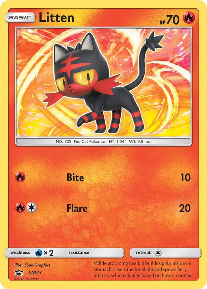 Pokemon Litten SM23 SM Black Star Promos