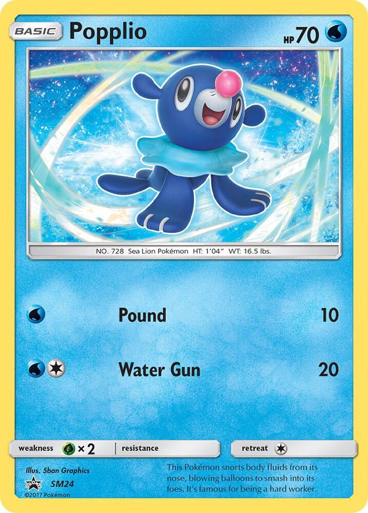 Pokemon Popplio SM24 SM Black Star Promos