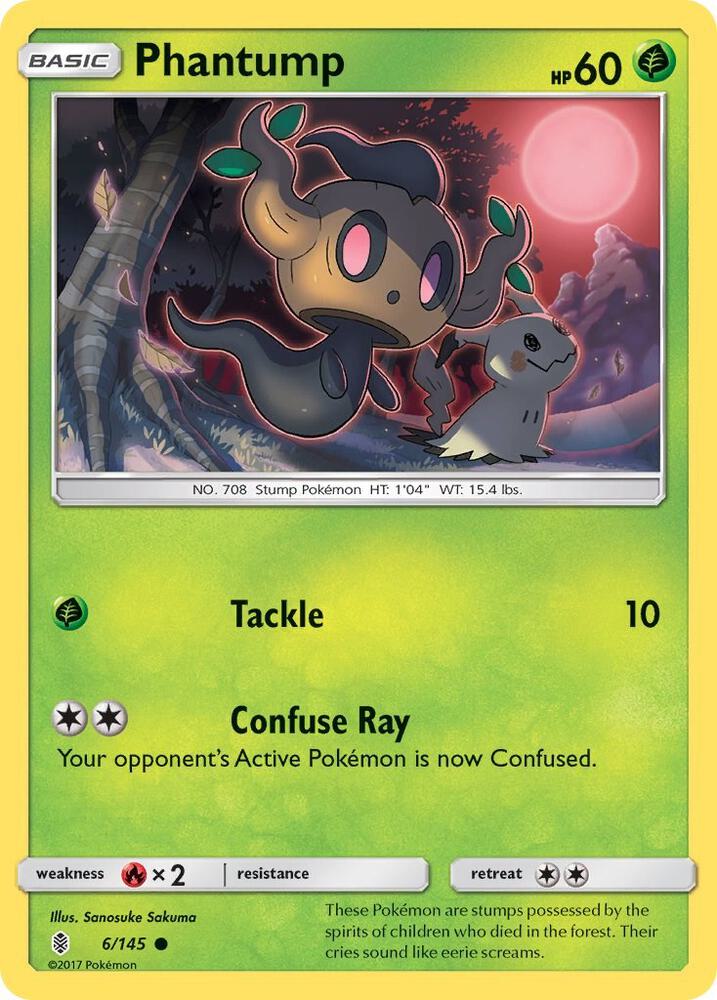 Pokemon Phantump 6/145 Guardians Rising