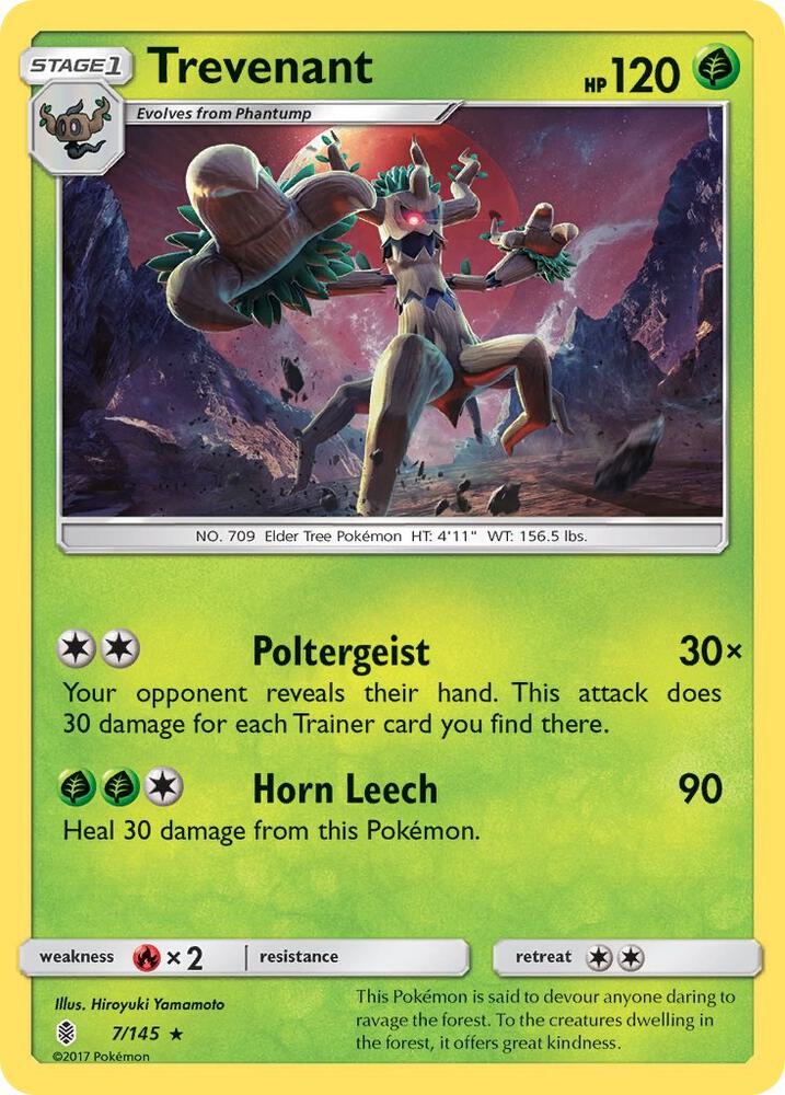 Pokemon Trevenant 7/145 Guardians Rising