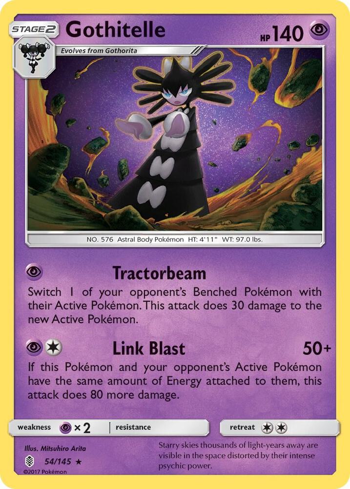 Pokemon Gothitelle 54/145 Guardians Rising