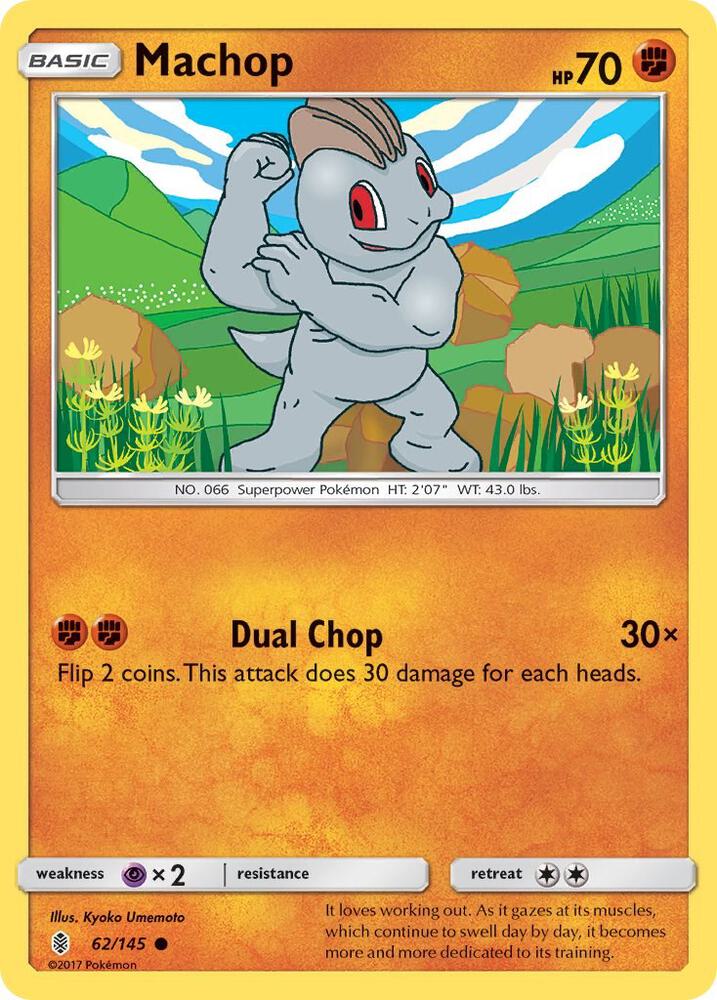 Pokemon Machop 62/145 Guardians Rising