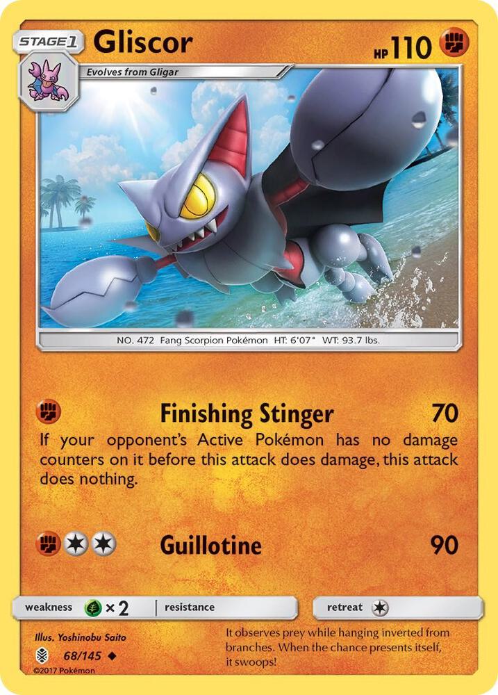 Pokemon Gliscor 68/145 Guardians Rising