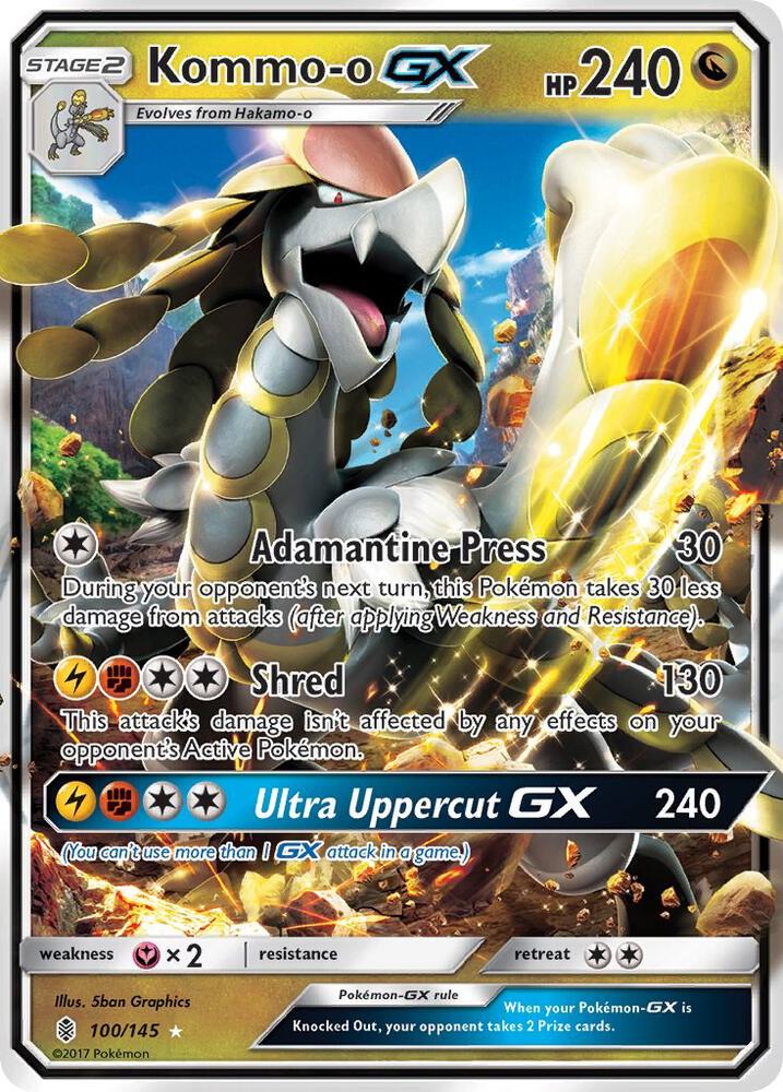 Pokemon Kommo-o GX 100/145 Guardians Rising