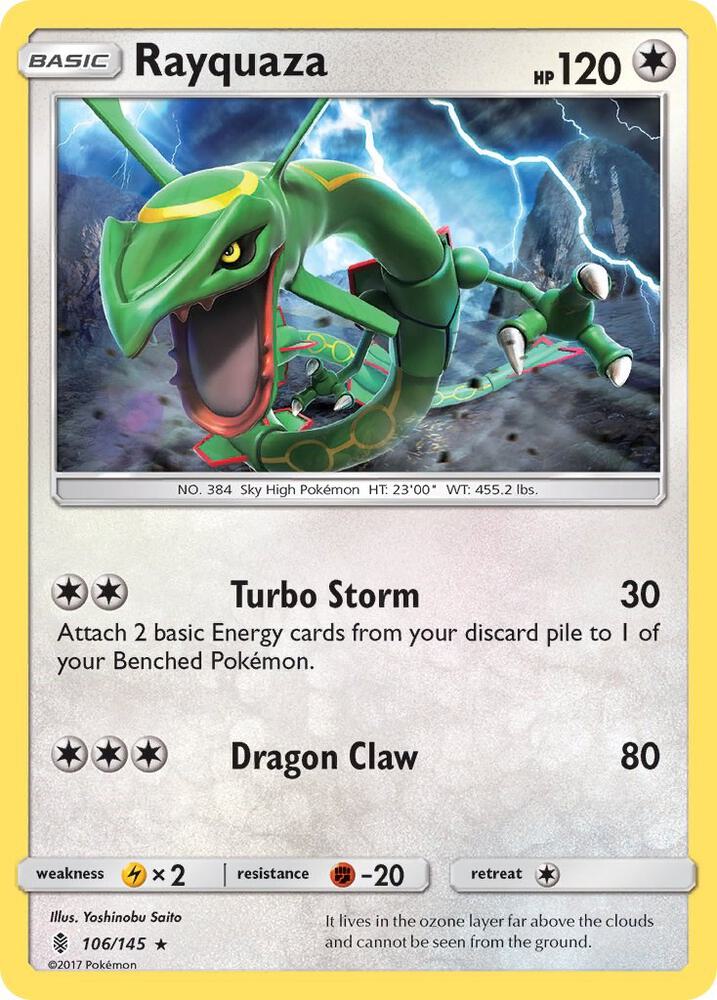 Pokemon Rayquaza 106/145 Guardians Rising
