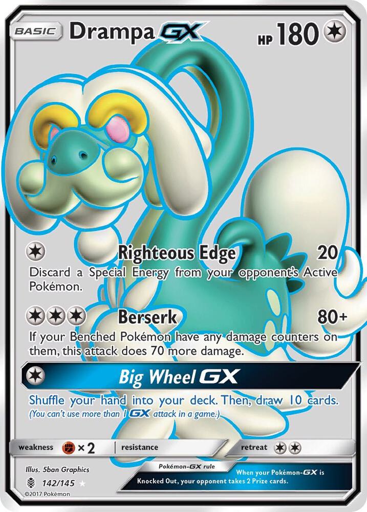 Pokemon Drampa GX 142/145 Guardians Rising