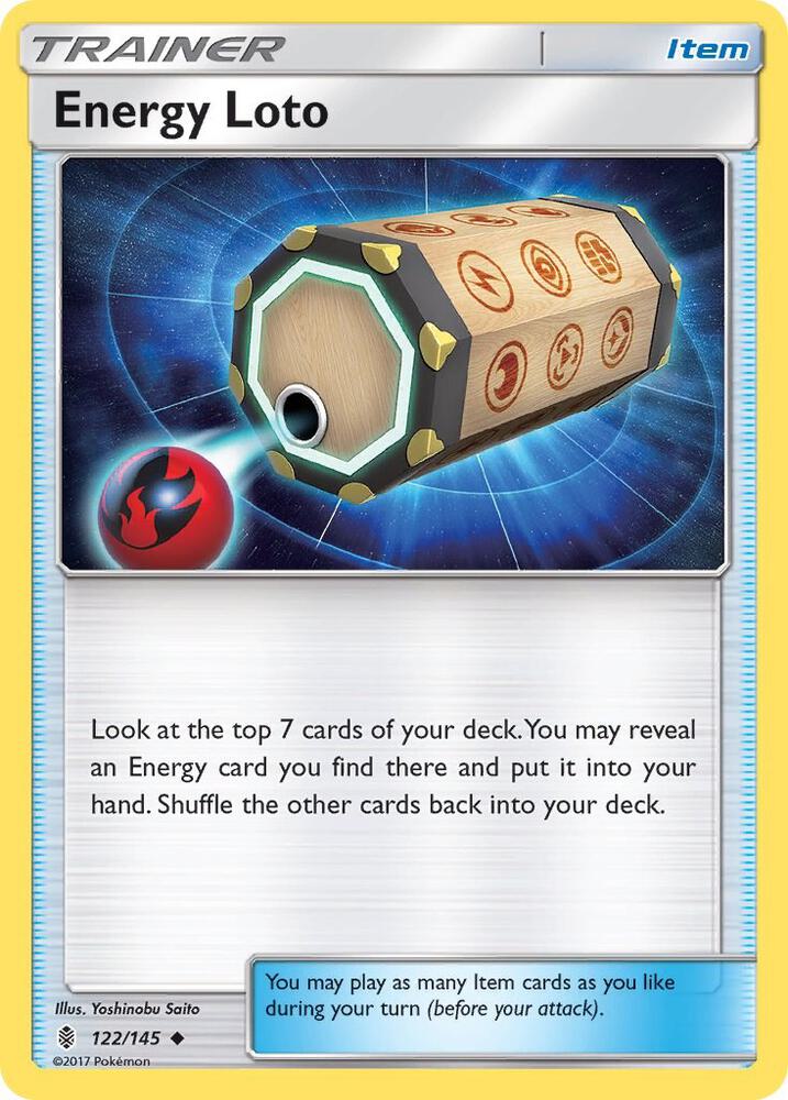 Pokemon Energy Loto 122/145 Guardians Rising