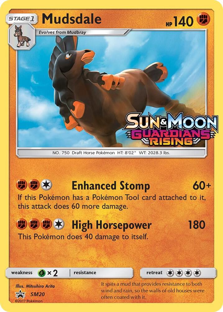 Pokemon Mudsdale SM20 SM Black Star Promos