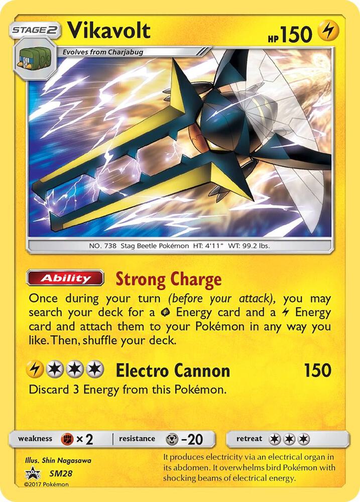 Pokemon Vikavolt SM28 SM Black Star Promos