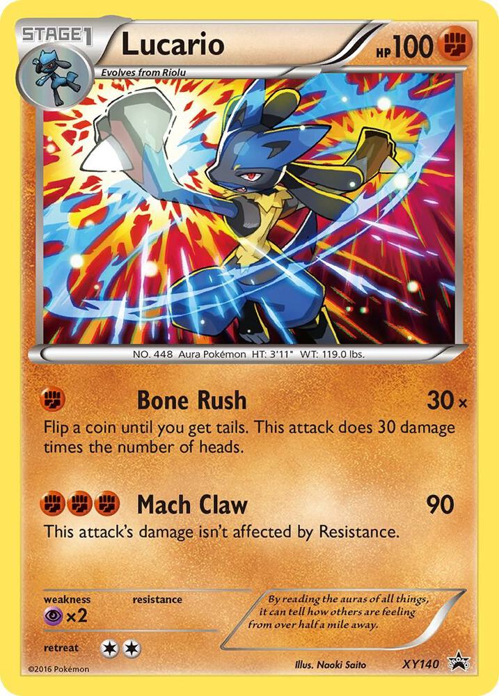 Pokemon Lucario XY140 XY Black Star Promos