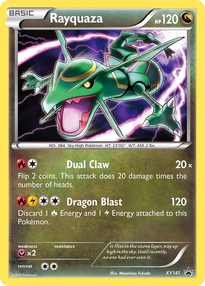 Pokemon Rayquaza XY141 XY Black Star Promos