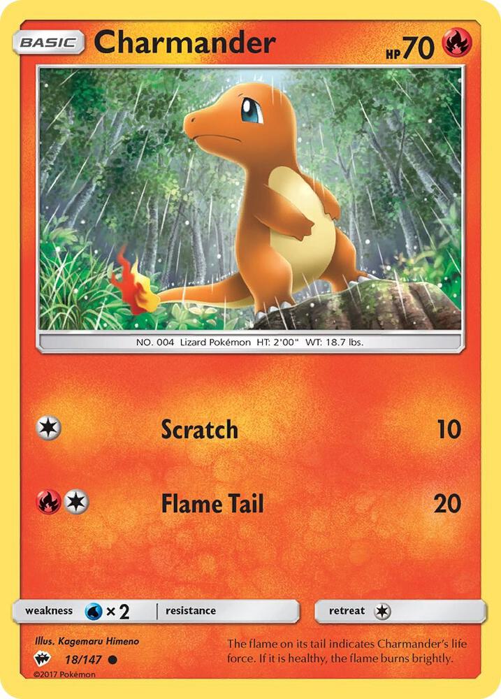 Pokemon Charmander 18/147 Burning Shadows