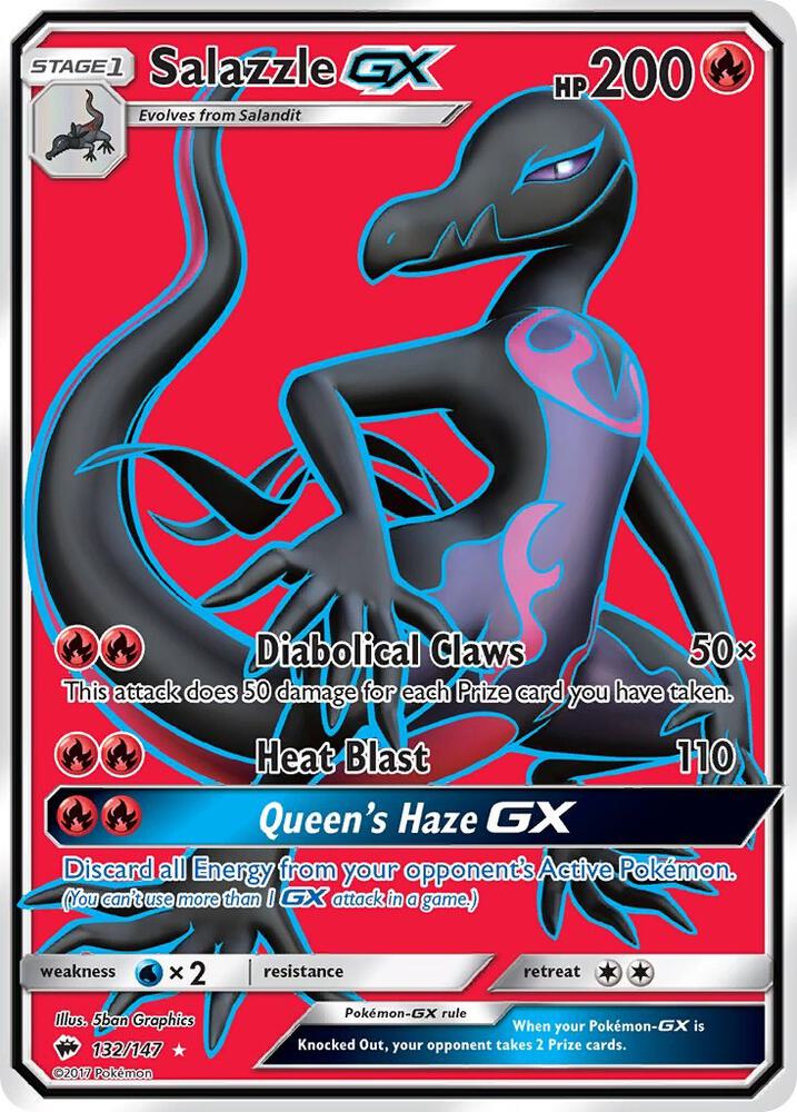 Pokemon Salazzle GX 132/147 Burning Shadows