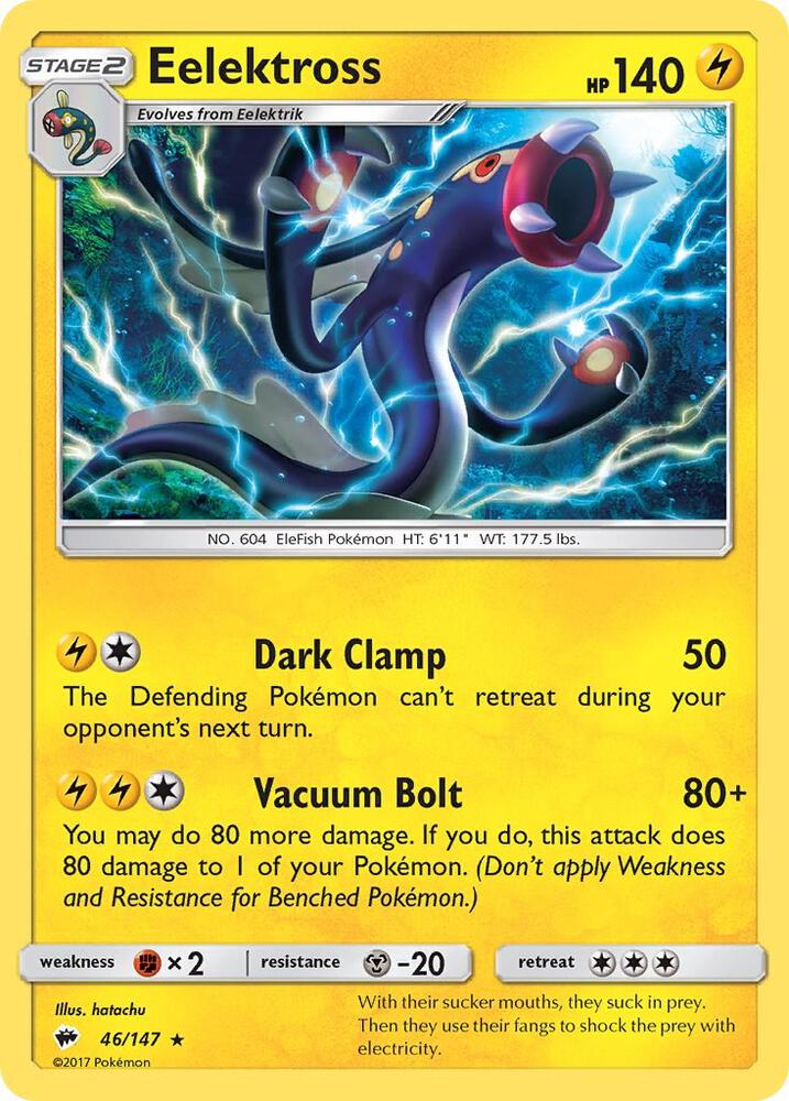 Pokemon Eelektross 46/147 Burning Shadows