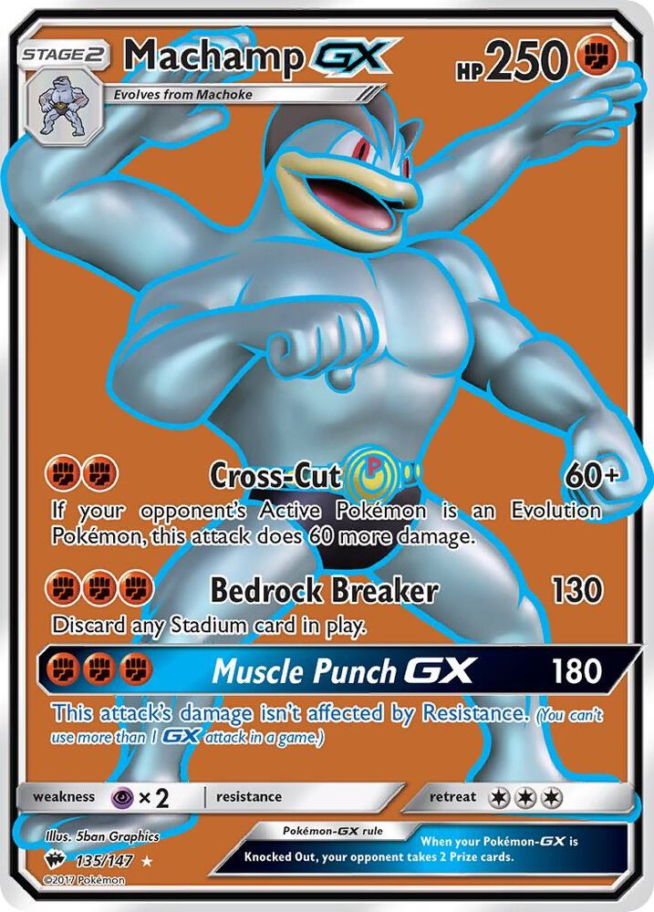 Pokemon Machamp GX 135/147 Burning Shadows