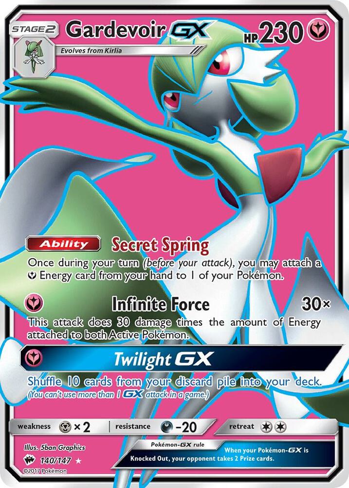 Pokemon Gardevoir GX 140/147 Burning Shadows