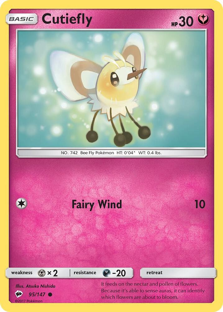 Pokemon Cutiefly 95/147 Burning Shadows
