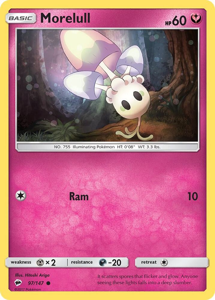 Pokemon Morelull 97/147 Burning Shadows