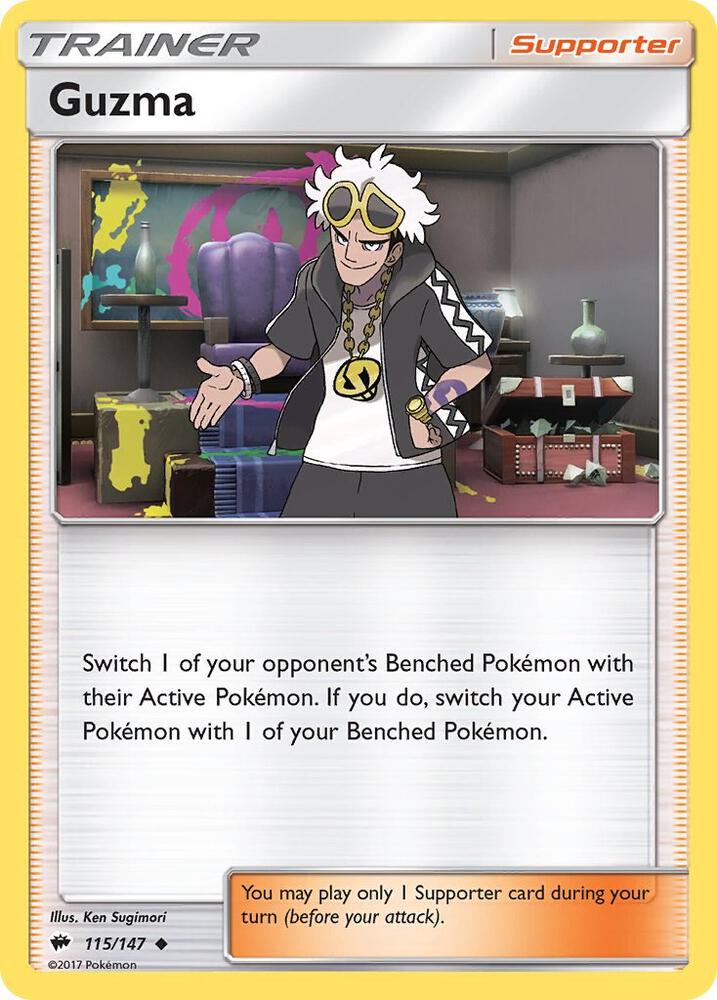 Pokemon Guzma 115/147 Burning Shadows