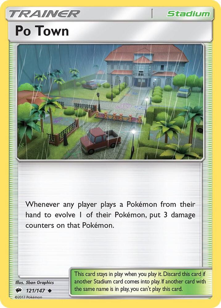 Pokemon Po Town 121/147 Burning Shadows