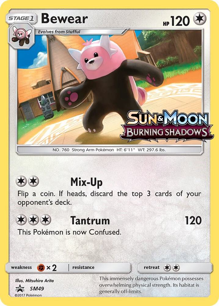 Pokemon Bewear SM49 SM Black Star Promos