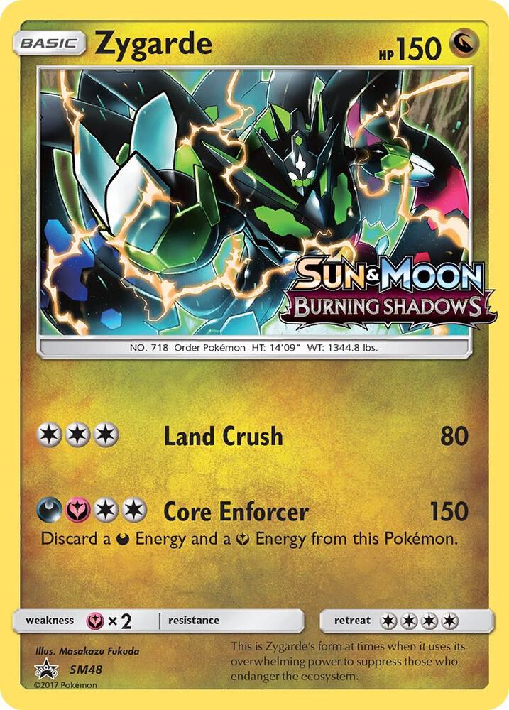 Pokemon Zygarde SM48 SM Black Star Promos