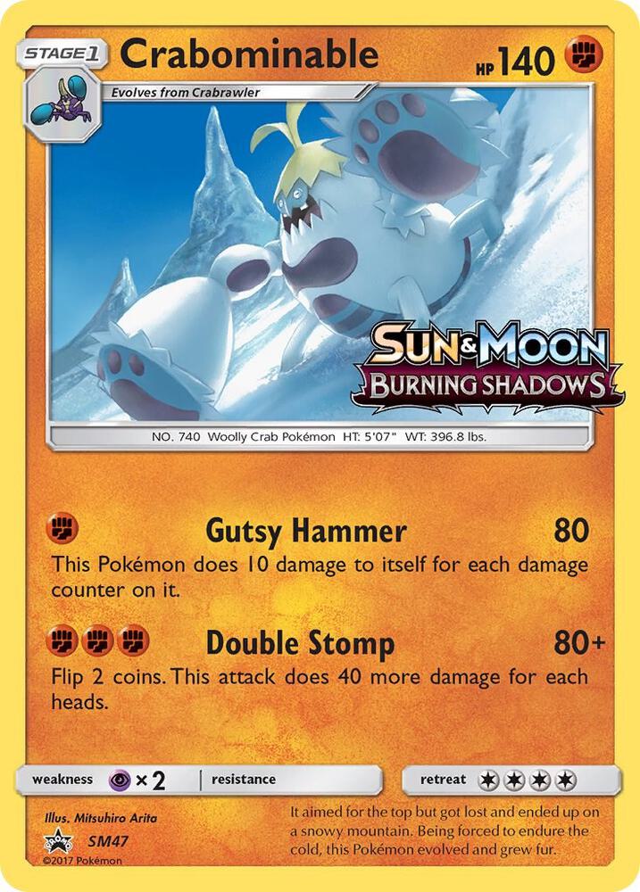 Pokemon Crabominable SM47 SM Black Star Promos