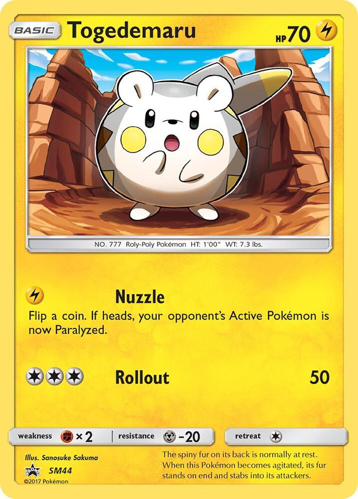 Pokemon Togedemaru SM44 SM Black Star Promos